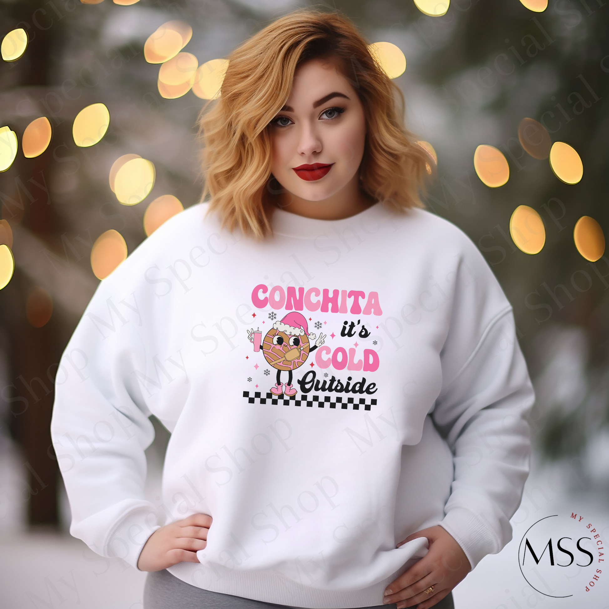 Conchita It’s Cold Outside Sweatshirt | Funny Mexican Christmas Sweater | Pan Dulce Winter Apparel | Latina Holiday Crewneck My Special Shop