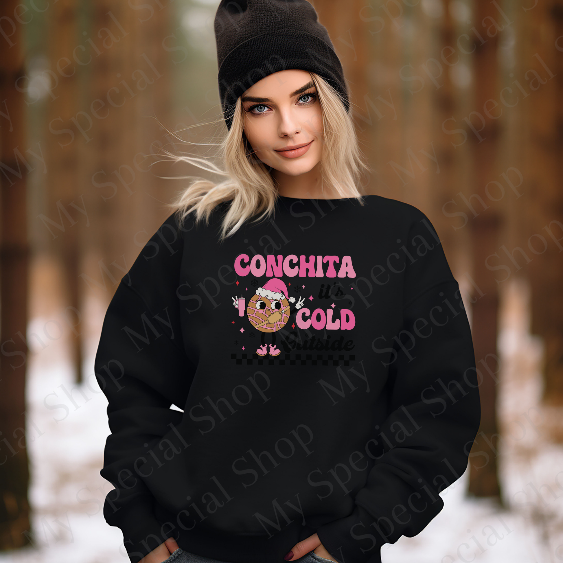Conchita It’s Cold Outside Sweatshirt | Funny Mexican Christmas Sweater | Pan Dulce Winter Apparel | Latina Holiday Crewneck My Special Shop