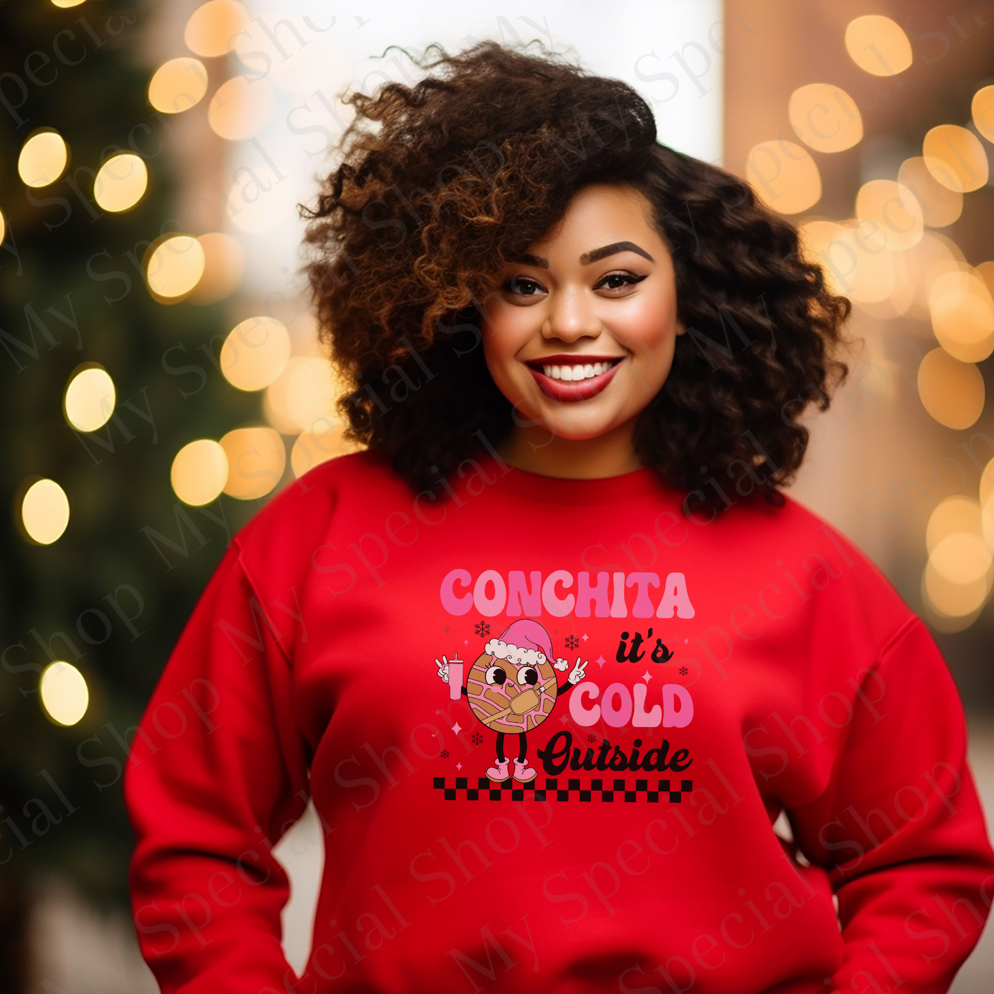 Conchita It’s Cold Outside Sweatshirt | Funny Mexican Christmas Sweater | Pan Dulce Winter Apparel | Latina Holiday Crewneck My Special Shop