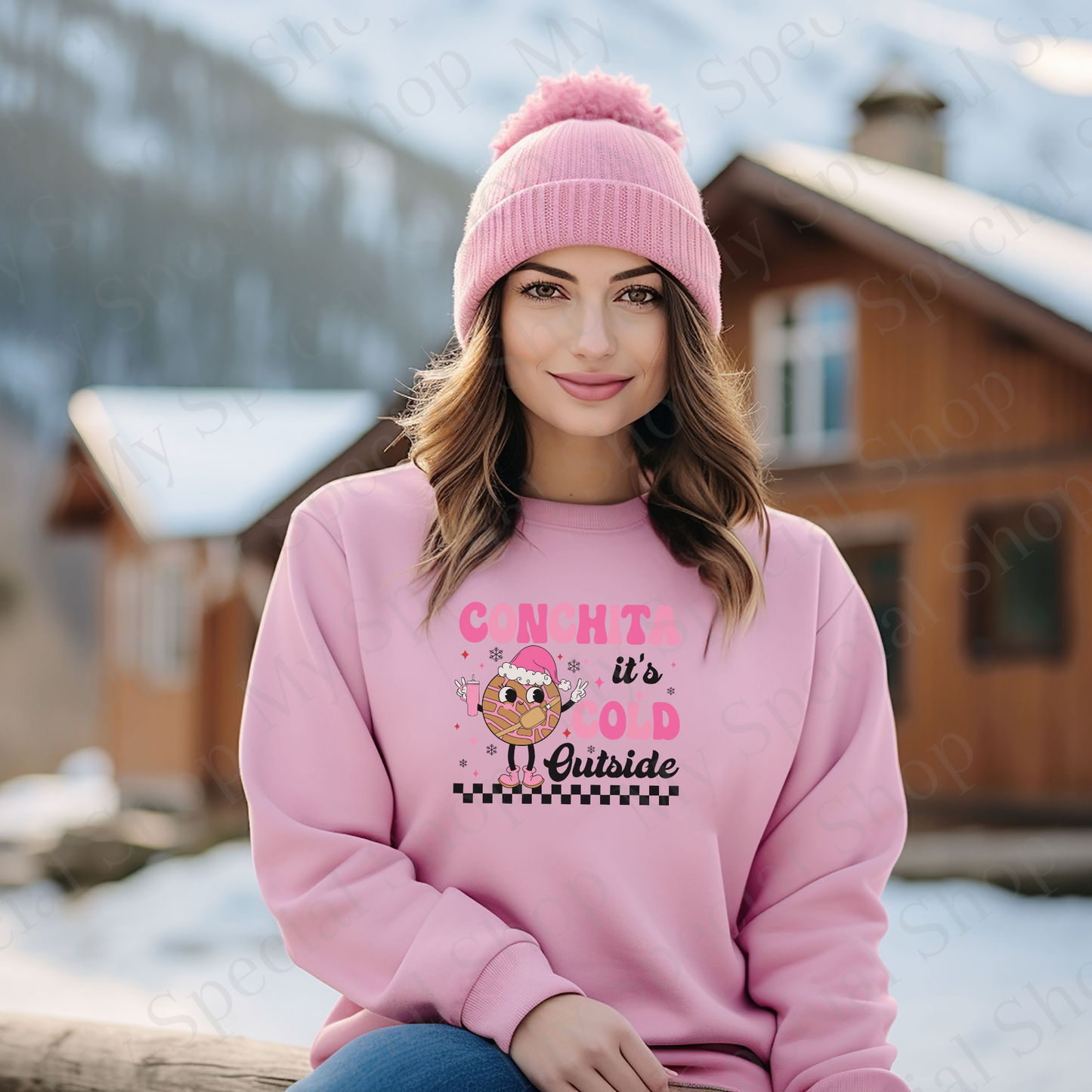 Conchita It’s Cold Outside Sweatshirt | Funny Mexican Christmas Sweater | Pan Dulce Winter Apparel | Latina Holiday Crewneck My Special Shop