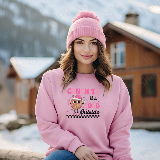 Conchita It’s Cold Outside Sweatshirt | Funny Mexican Christmas Sweater | Pan Dulce Winter Apparel | Latina Holiday Crewneck My Special Shop