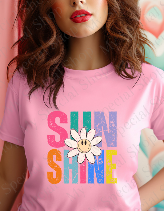 Sunshine Shirt | Cotton | Summer time | Beach Vibe | Flower | Bright Color (Copy) My Special Shop