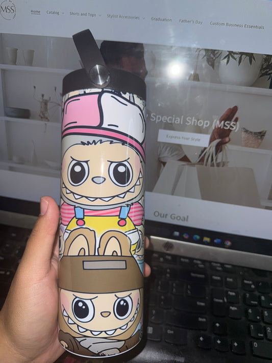 Labubu Flask Tumbler | 20oz | Thermal | Hot and Cold |Travel My Special Shop