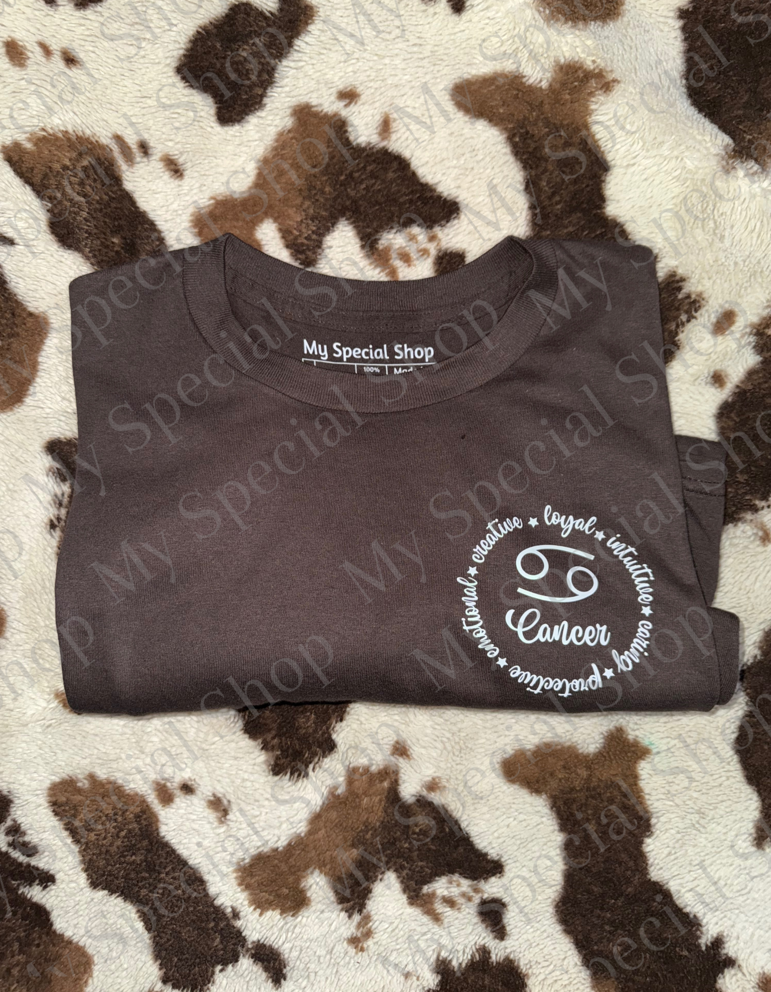 Zodiac Nutritional Facts T-Shirt | Cancer| Leo | Virgo | Front Logo | Cotton | White | Black | Pink | Brown My Special Shop
