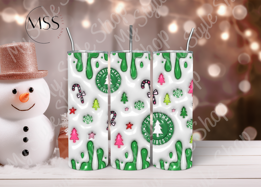 Christmas Tree Tumbler | Coffee| Hot Cocoa | Christmas | 3D | 20oz | Skinny | Sublimated My Style Shop