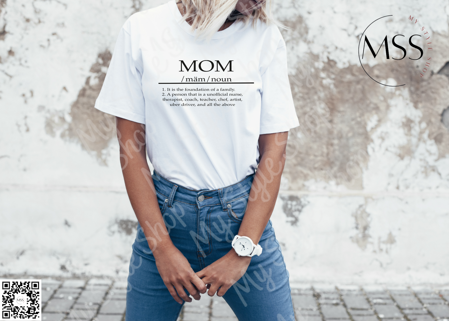 MOM | Definition | Meaning | Cotton Feel | Unisex | Family My Style Shop