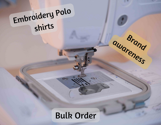 Business Polo Shirt Embroidery logo | Order below 20 shirts | Personalize logo | Personalize Name My Style Shop