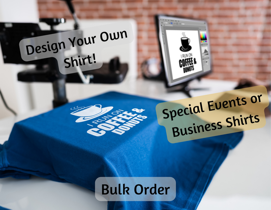 Business Shirt DTF logo | Bulk order | Order of 25 shirts and Up | Event Shirts | Personalize logo | Personalize Name | Brand Awareness My Style Shop