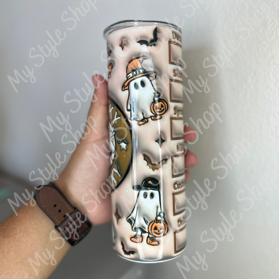 Spooky Ghost Tumbler | Infallible | Starbucks Vibe | Coffee | 20oz | Ghost | Straight My Style Shop