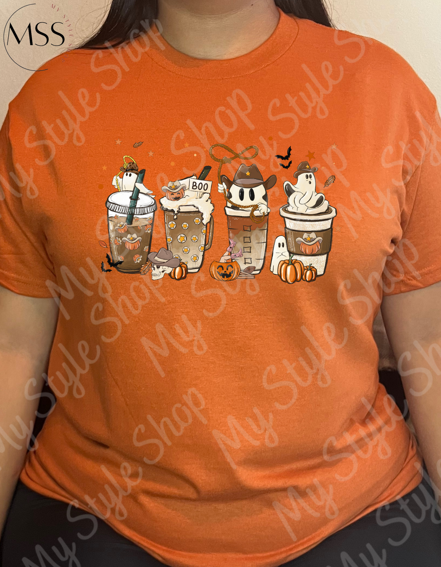 Copy of Copy of Copy of Copy of Halloween Card Shirt | Gildan | Black | Texas Orange | Unisex | DTF My Style Shop