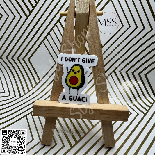 I Don’t Give A Guac Sticker | Avocado sticker | 1.5 in | Funny sticker | Waterproof My Style Shop