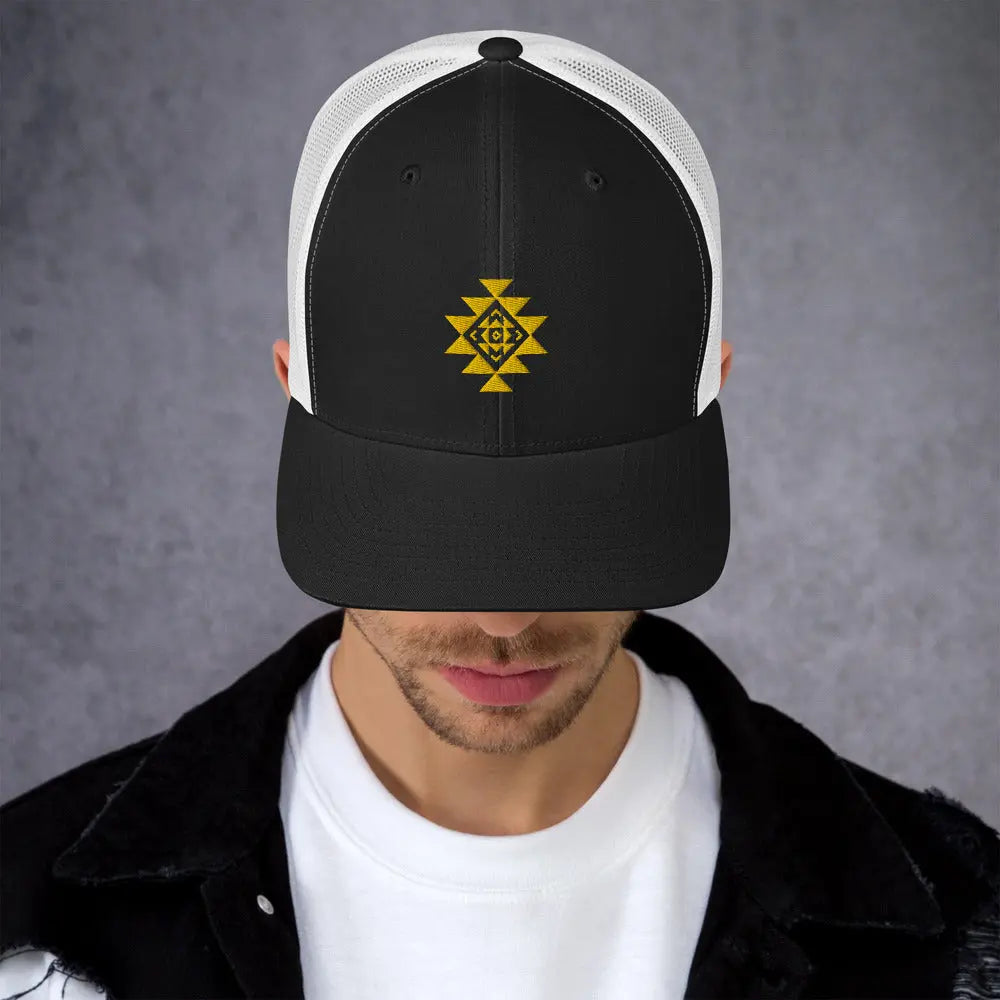 Trucker Cap Aztec Symbol Embroidery My Style Shop