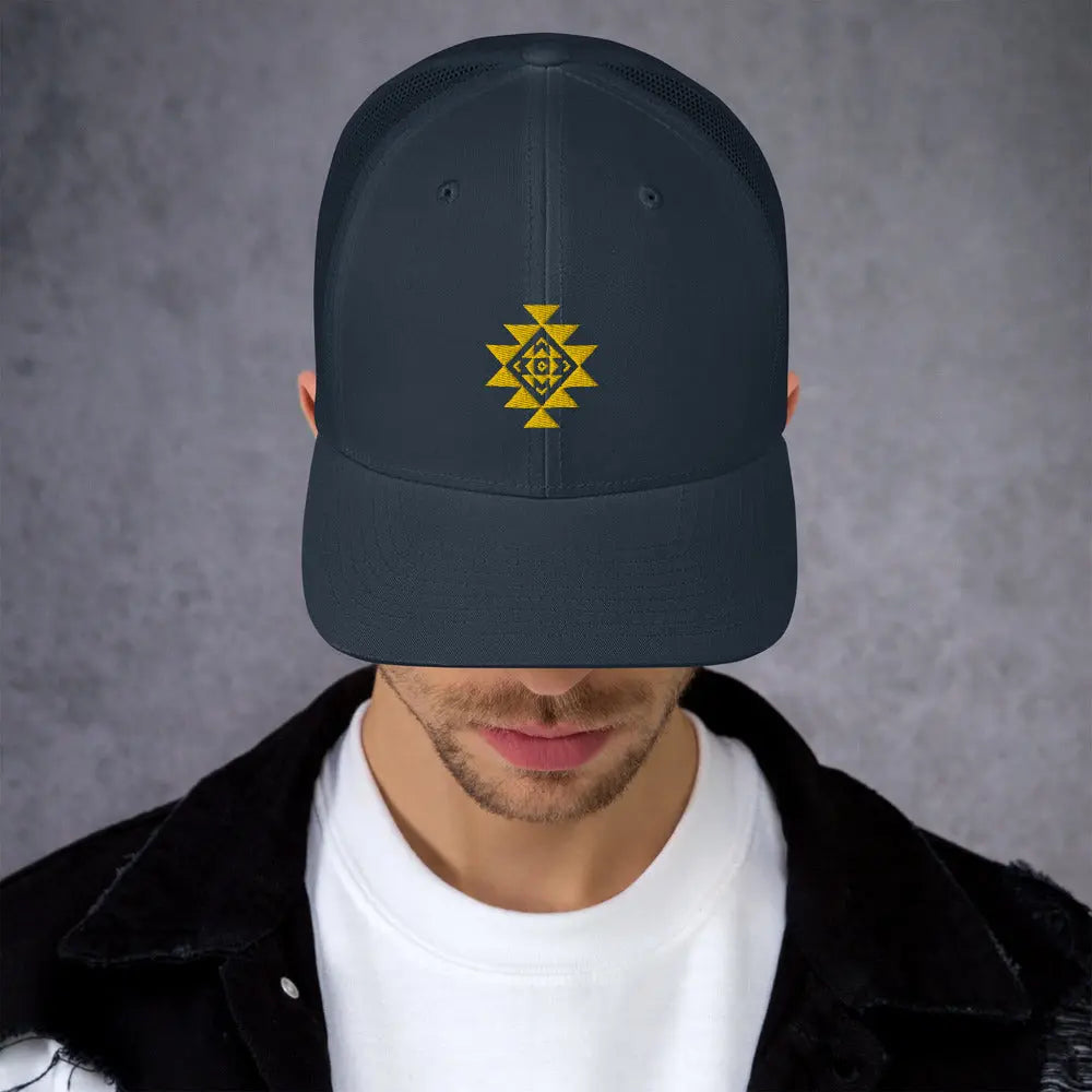 Trucker Cap Aztec Symbol Embroidery My Style Shop