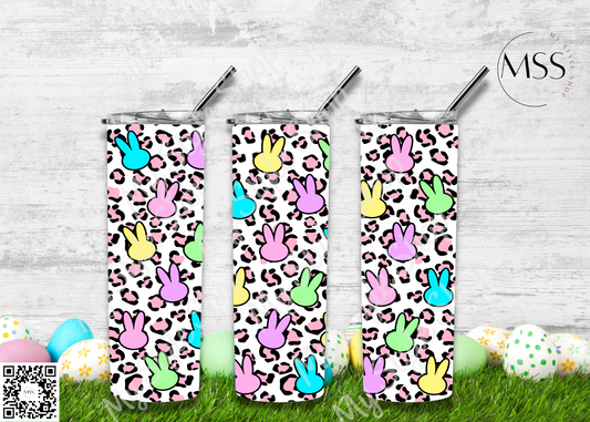 Easter pattern #4 | Bunny | 20oz | Skinny | Straight | Rabbit | Sublimated | Colorful | leopard | Pink Mystyleshop
