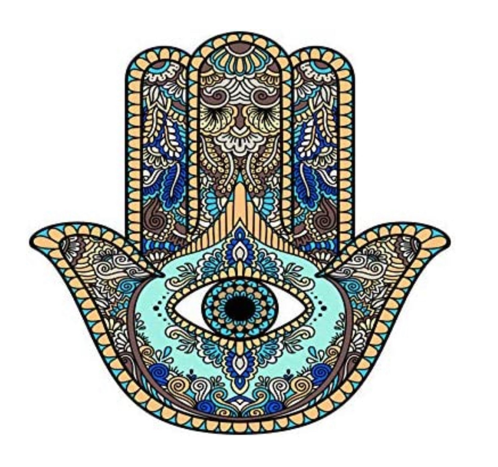 Hamsa Hand Sticker | Evil Eye | Fatima Hand | Vinyl Sticker | 2.5in | Water Resistance | My Style Shop