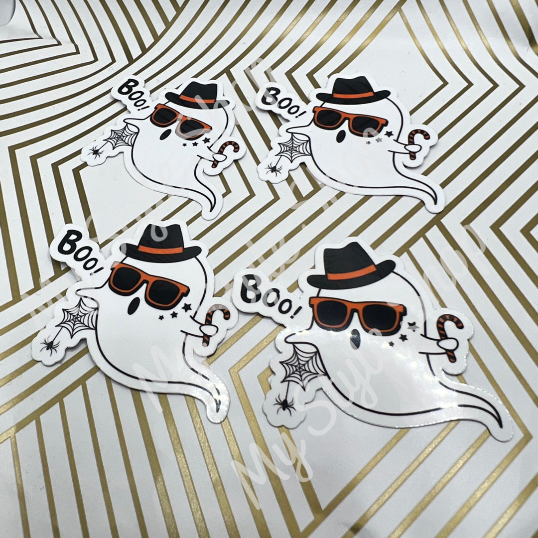 Halloween Ghost Sticker | Boo | Ghost | Scary | Spoky | Face Mask | Water Resistant My Style Shop