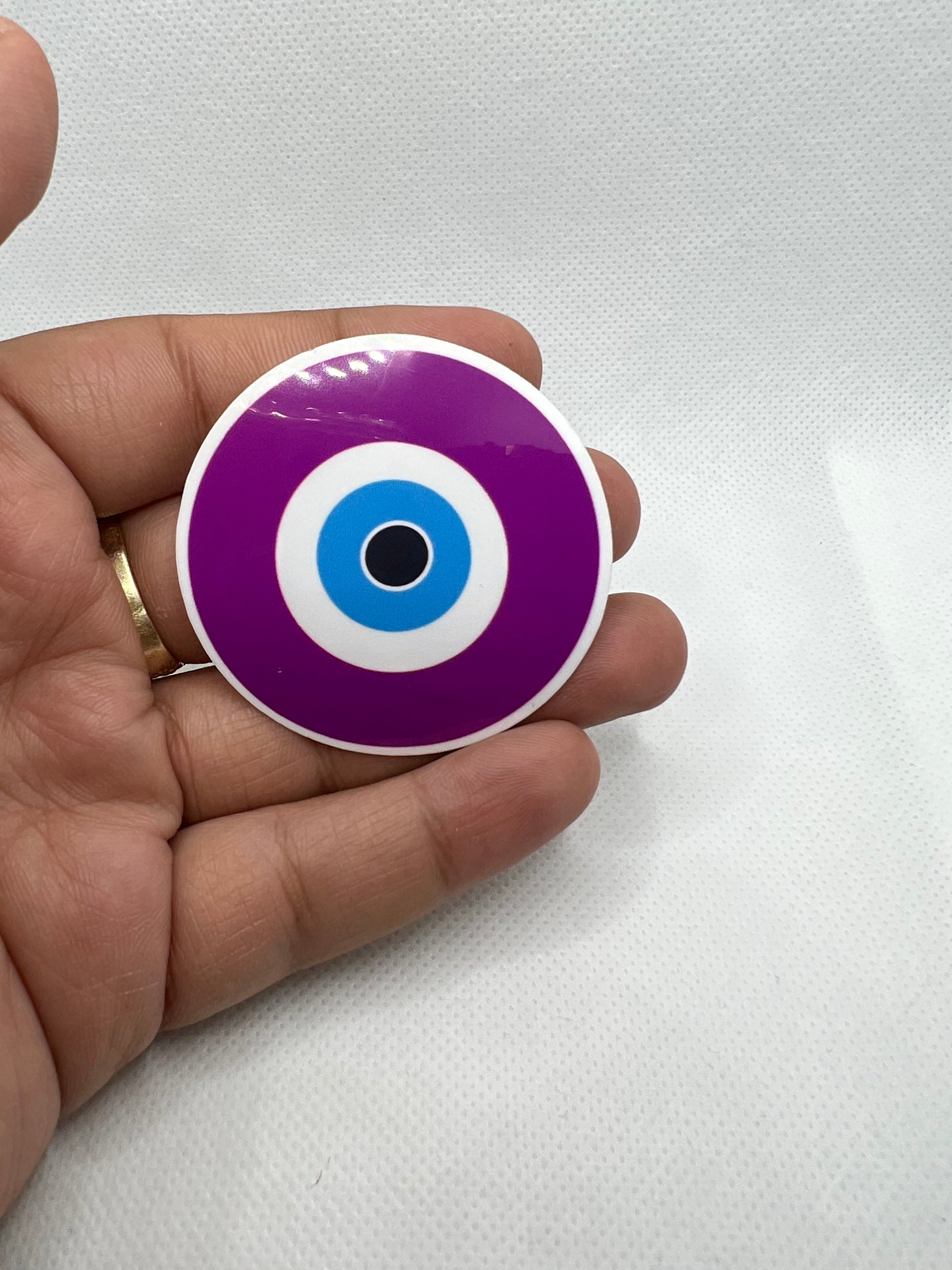 Evil Eye | Circle | Blue | Pink | Purple | Lime Green | Sticker | Water Resistance | My Style Shop