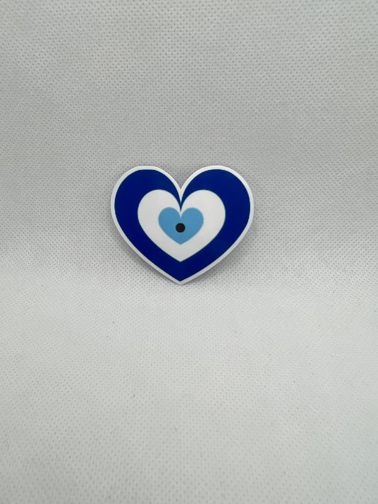 Love Evil Eye | Sticker | Heart | Love | 2in | My Style Shop