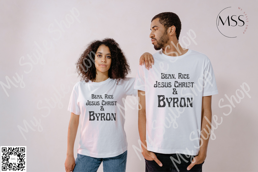 Bean, Rice, Jesus Christ & Byron | Thankful | Funny | Holiday | Pre-order My Style Shop