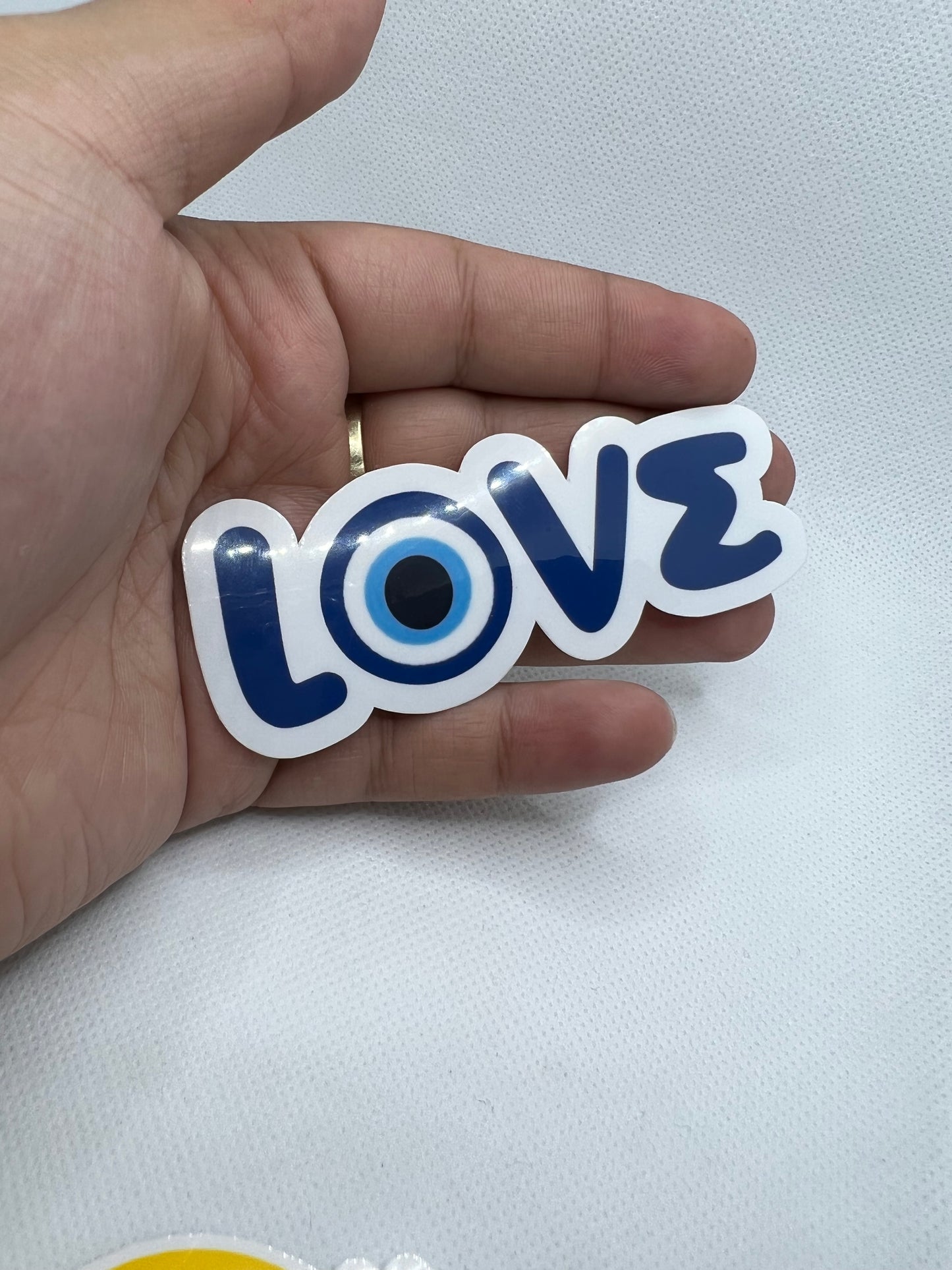 Love Evil Eye | Sticker | Heart | Love | 2in | My Style Shop