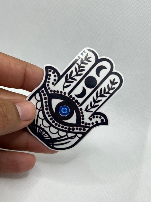 Hamsa Hand Sticker | Evil Eye | Fatima Hand | Vinyl Sticker | 2.5in | Water Resistance | My Style Shop