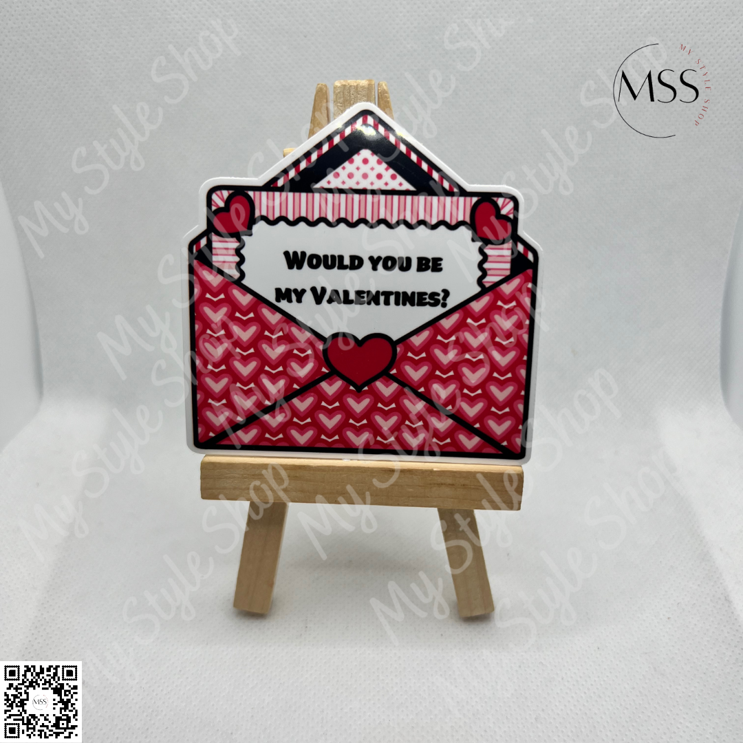 Valentines Envelop Sticker | Love | Water resistant | 3 in | My Style Shop