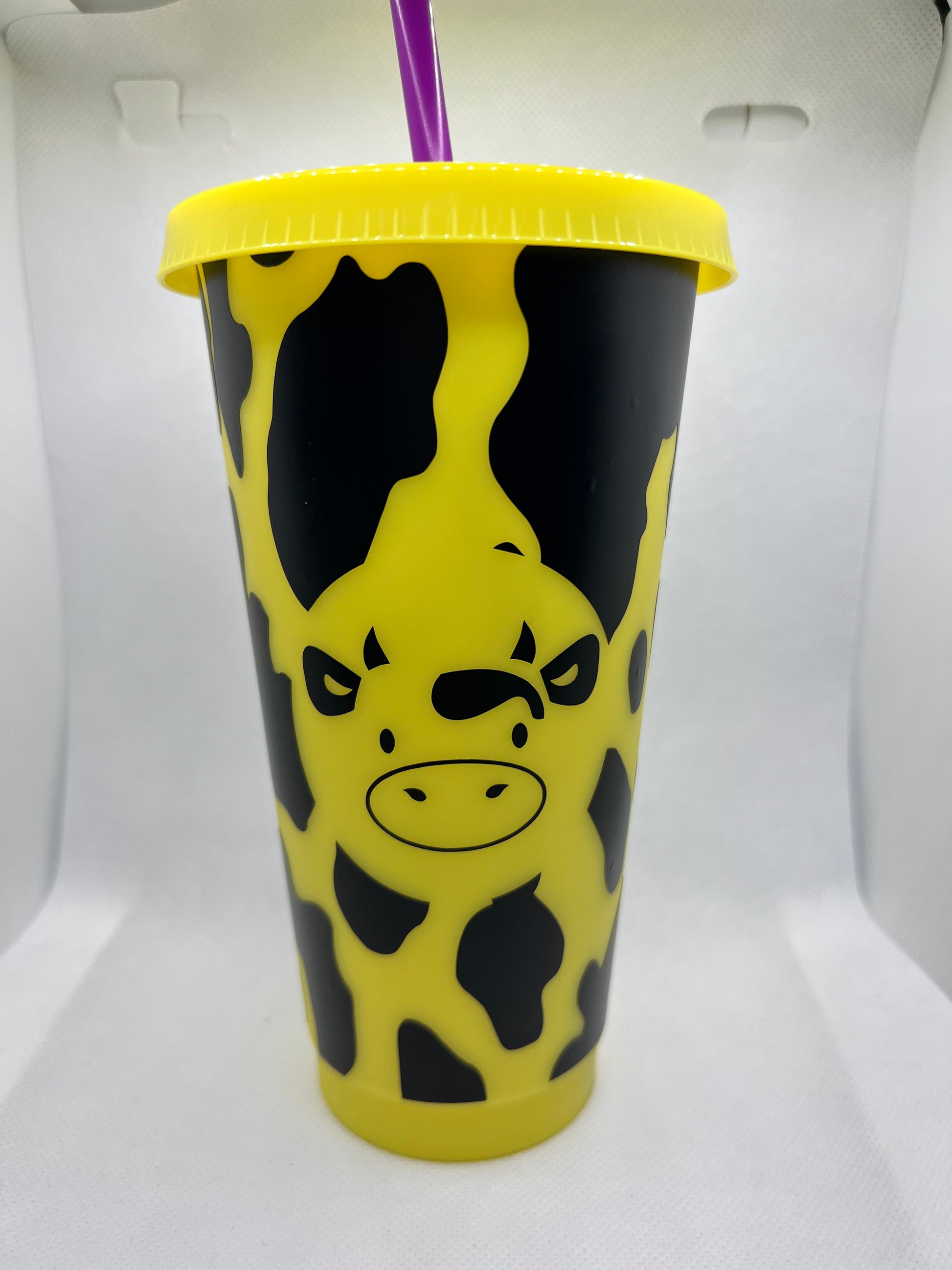 Cow Pattern Cold Cup | Cow | 24oz | Changing Color My Style Shop