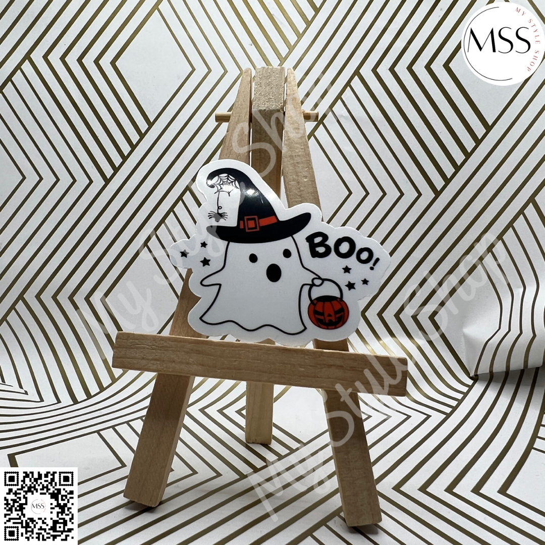 Halloween Ghost Sticker | Boo | Ghost | Scary | Spoky | Face Mask | Water Resistant My Style Shop