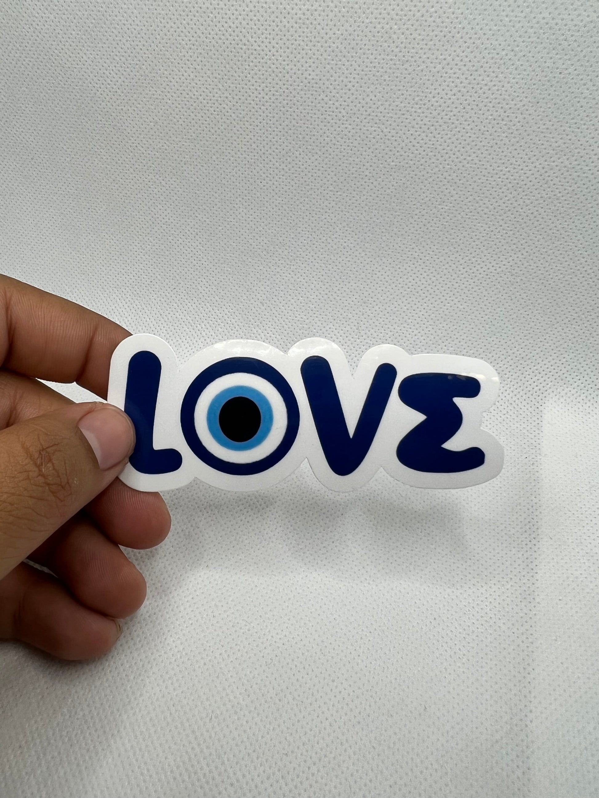 Love Evil Eye | Sticker | Heart | Love | 2in | My Style Shop