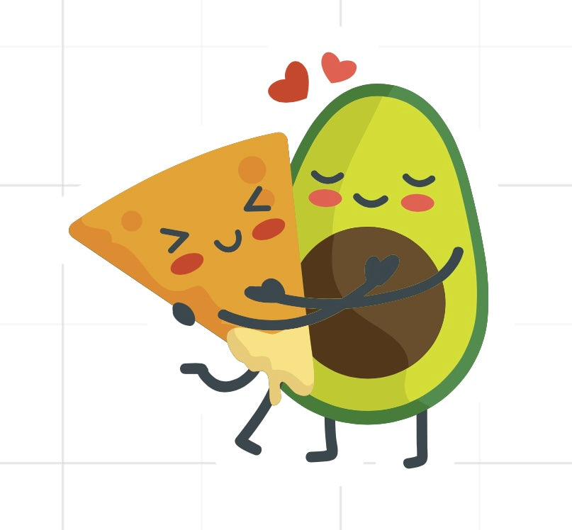 Chips and Guac Avocado Sticker | Avocado sticker |1.5 in | Funny sticker | Waterproof | Guac Sticker My Style Shop