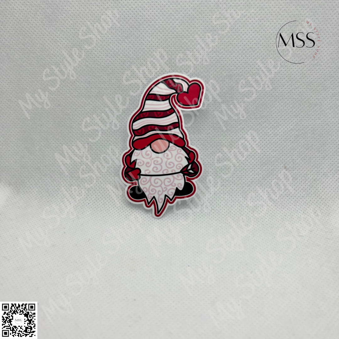 Gnome Valentines Sticker | Love | Water Resistant | 3 in | Red | Cute My Style Shop