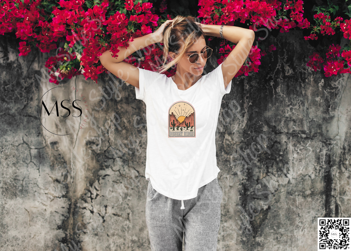 Desert Vibes Shirt | Western | Cowboy | Graphic | Cactus | Sublimated | Unisex My Style Shop