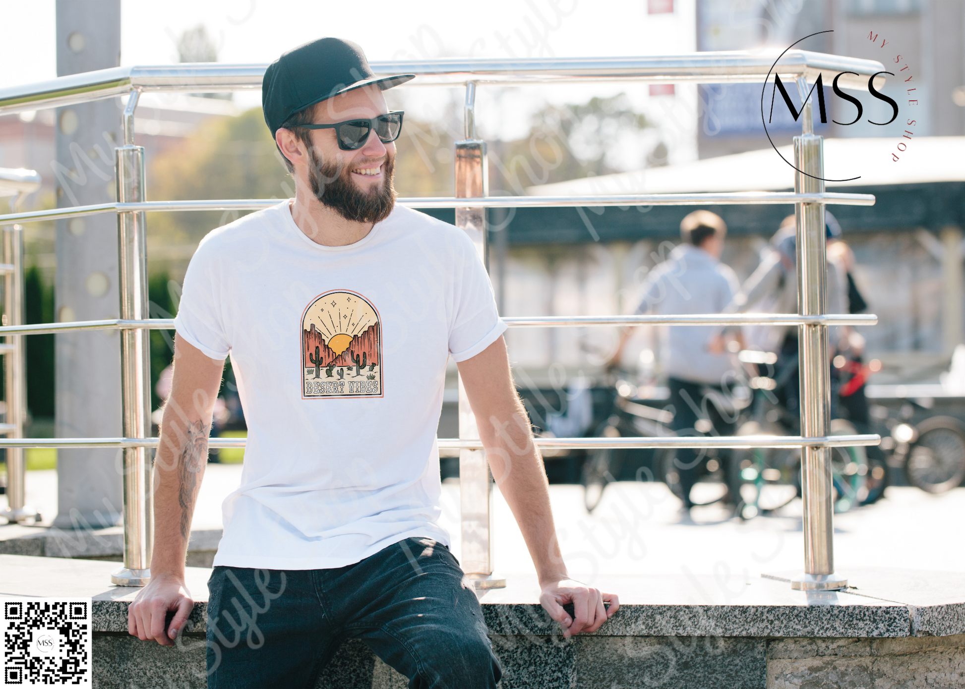 Desert Vibes Shirt | Western | Cowboy | Graphic | Cactus | Sublimated | Unisex My Style Shop