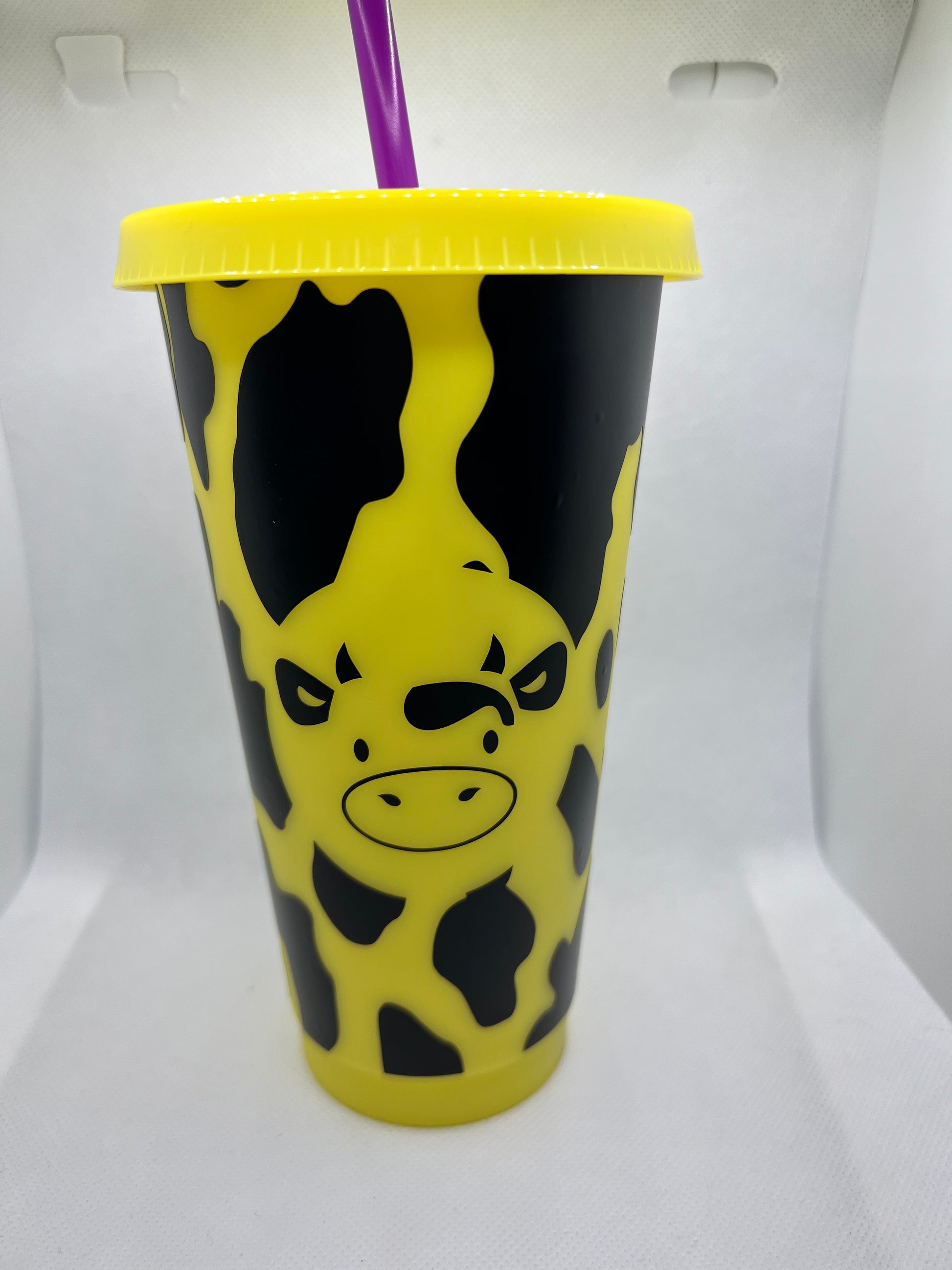 Cow Pattern Cold Cup | Cow | 24oz | Changing Color My Style Shop